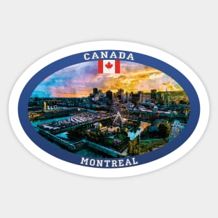 Montreal Canada Travel Sticker